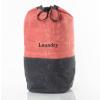 monogrammed+waxed+canvas+red+laundry+duffel