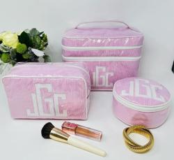 Design your custom Walker Valentine travel bag online with luxury fabrics, coordinating trim, and embroidered or appliqué monog Gallery_1028 NULL