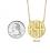 monogrammed+necklace+in+recessed+style+in+block+25+mm