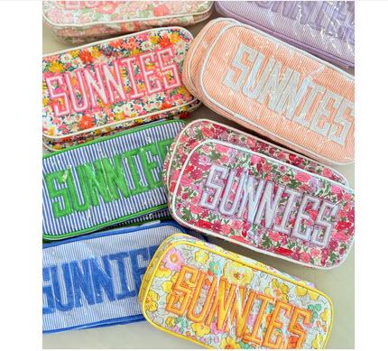 Walker Valentine Personalized Single or Double Eyeglass Case 3" by 3.5"  Luggage & Bags > Toiletry Bags