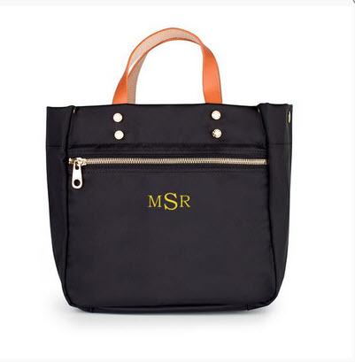  Personalized Joey Tote Black, Navy, Cognac  Apparel & Accessories > Handbags > Tote Handbags