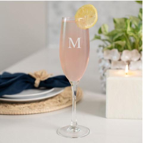 Personalized Champagne Flutes Glasses Set  Home & Garden > Kitchen & Dining > Tableware > Drinkware > Stemware > Champagne Glasses