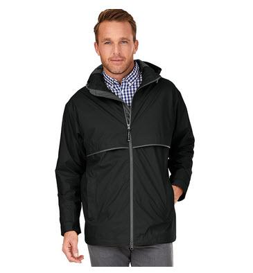 Personalzied Men's Charles River New Englander Rain Jacket  Apparel & Accessories > Clothing > Outerwear > Rain Gear > Raincoats